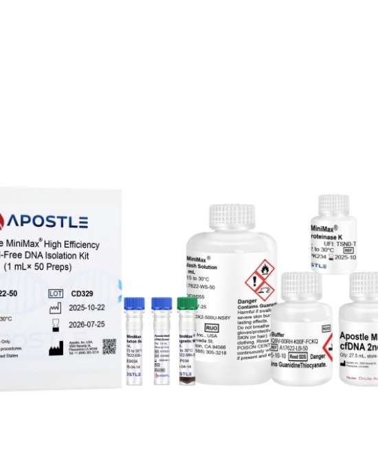 Apostle MiniMax High Efficiency Cell-Free DNA Isolation Kit (1mL x 50 preps, Standard Edition) 