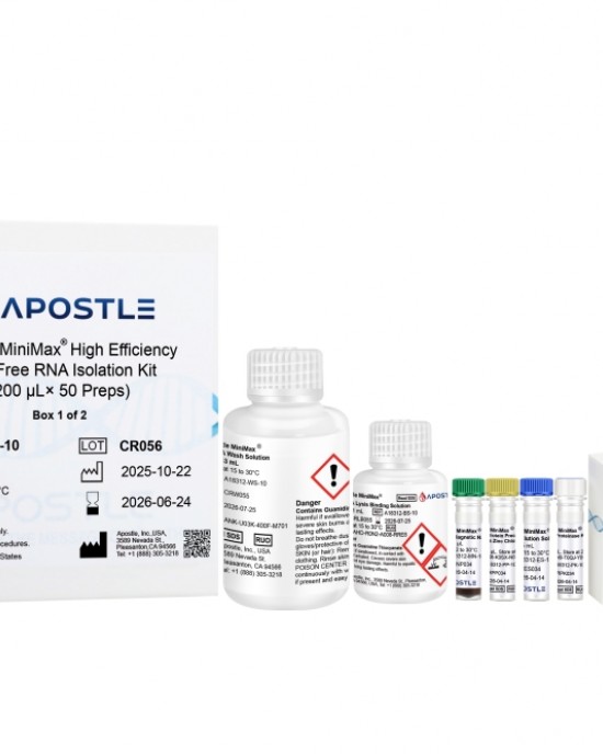 Apostle MiniMax High Efficiency cf-RNA Isolation Kit (200uL x 50 preps)