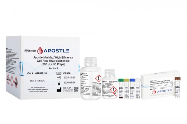 Apostle MiniMax High Efficiency cf-RNA Isolation Kit (200uL x 50 preps)