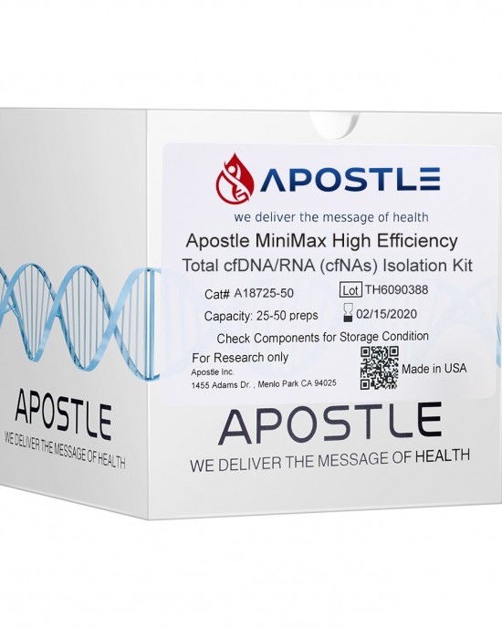Apostle MiniMax High Efficiency cfDNA/RNA (cfNAs) Isolation Kit (1mL x 50 preps)
